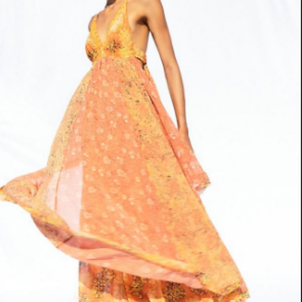 Free People Chiffon Maxi Dress